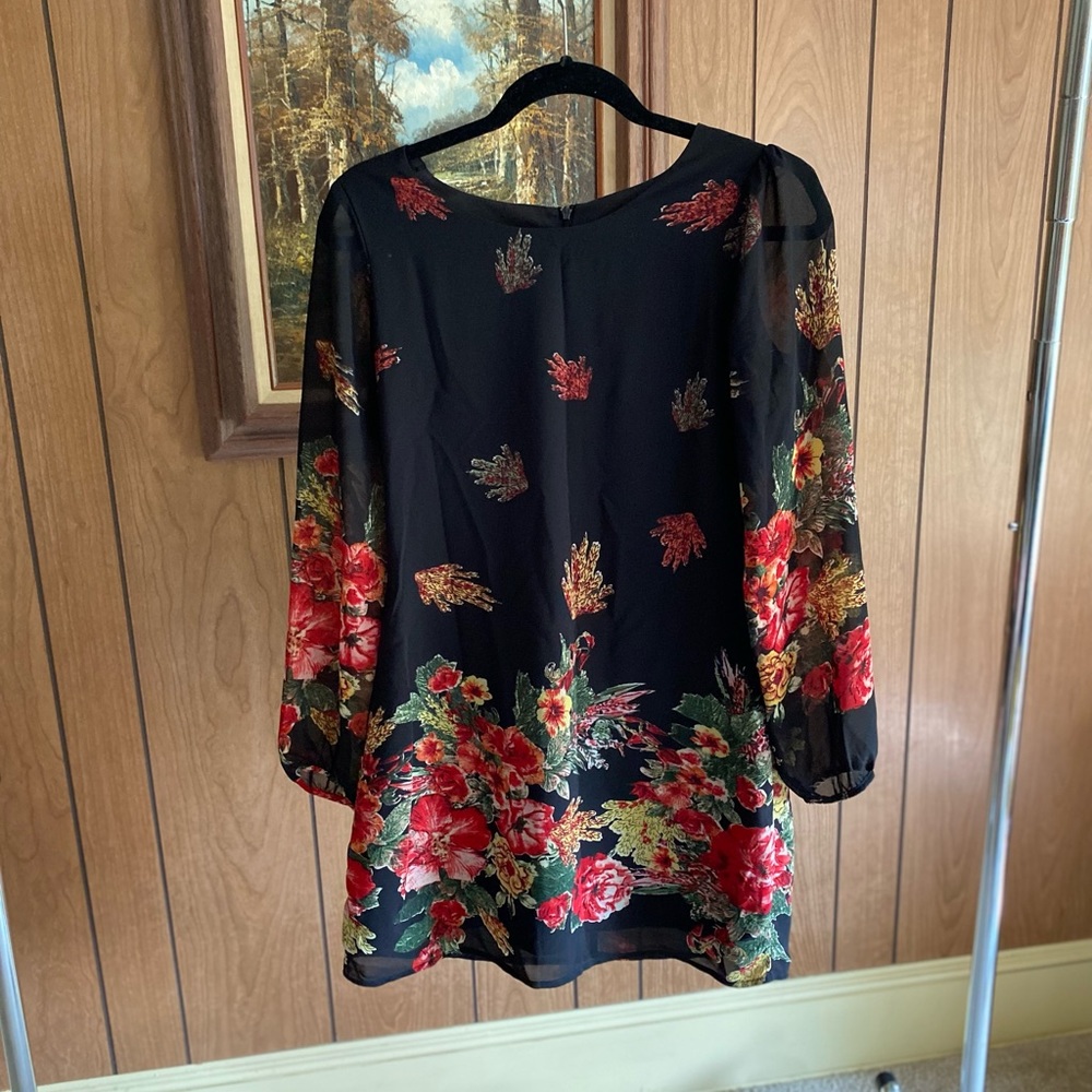 Long sleeved floral dress